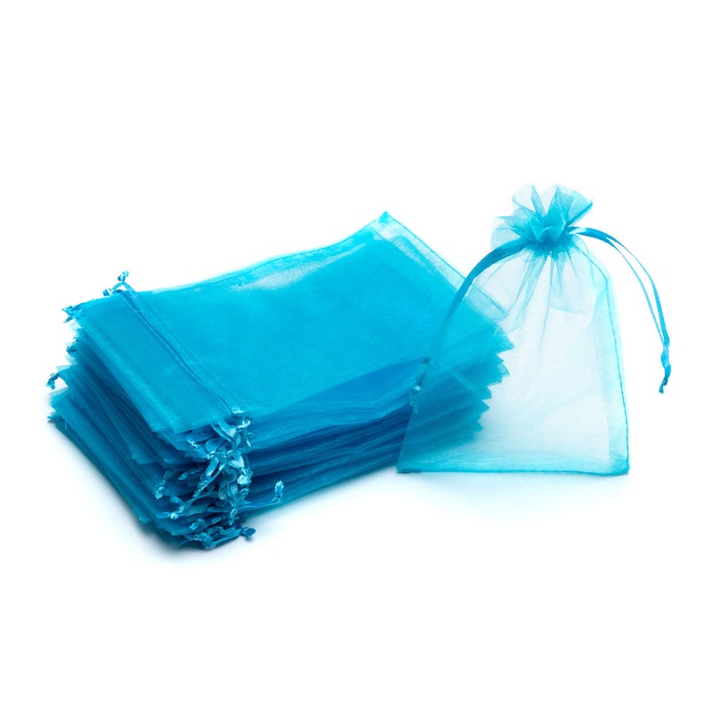 Volanic 100PCS 4X6 Inch Sheer Organza Bags Gift Candy Bag for Jewelry Party Wedding Favor Gift - Image 2